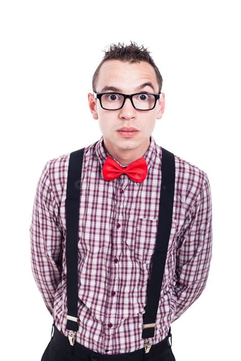 Surprised nerd stock photo. Image of style, glasses, retro - 33451012