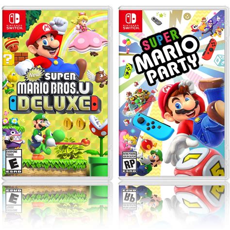 New Super Mario Bros. U Deluxe + Super Mario Party - Two Game Bundle ...