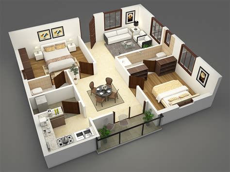 3D Floor Plans (2) | Images :: Behance