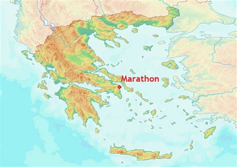 Exploring The Marathon Ancient Greece Map - World Map Colored Continents