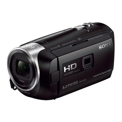 SONY HDR-CX405 OPERATING MANUAL Pdf Download | ManualsLib