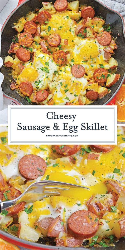 Sausage and Egg Skillet is a delicious breakfast skillet with andouille ...