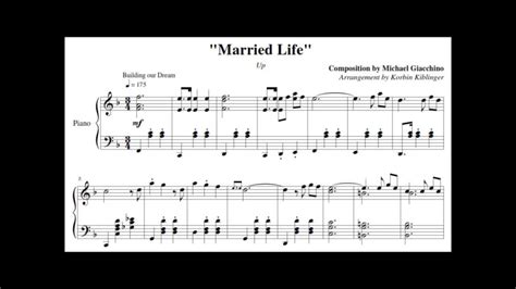 Disney's Up: "Married Life" - (Solo Piano Sheet Music) Chords - Chordify