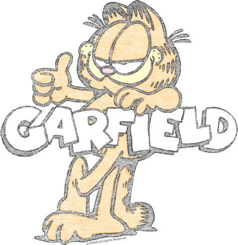 Garfield Retro Garf Men's Ringer T-shirt - Cartoon - Free Transparent ...