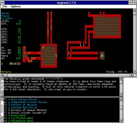 Tolkien computer games - Angband / The Pits of Angband