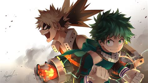 Izuku Midoriya and Katsuki Bakugou Art Wallpaper, HD Anime 4K ...