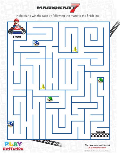 Mario Maze Printable - Printable Templates