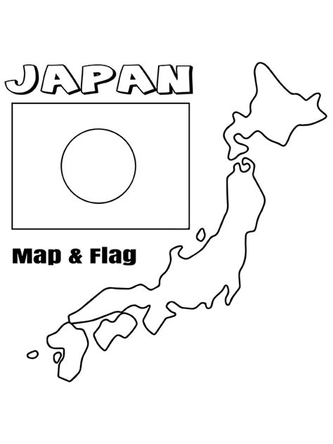 Japan Flag and Map