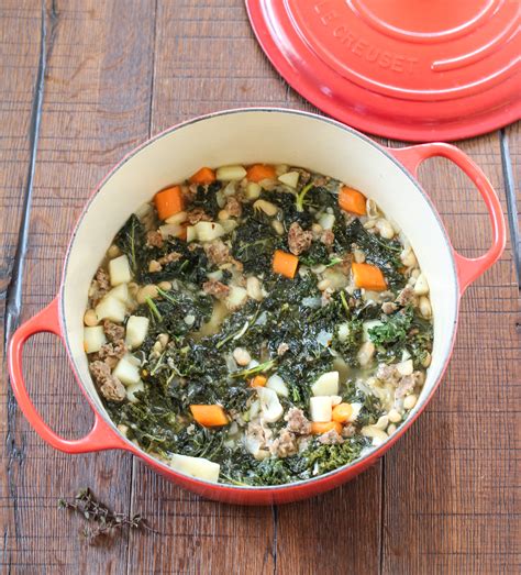 Tuscan Style White Bean, Sausage and Kale Soup - Live Life - Love Food