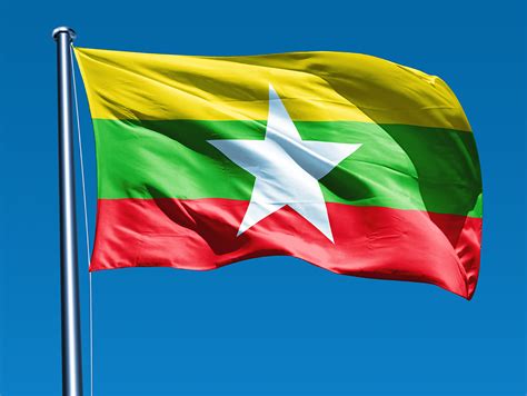 The Myanmar Flag | Drapeau, Birmanie, Asie