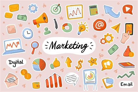 Marketing cute stickers template set 2457612 Vector Art at Vecteezy