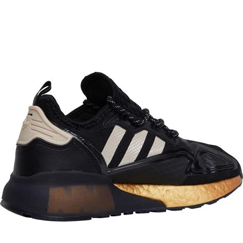 Buy adidas Originals Womens ZX 2K Boost W Core Black/Linen/Gold Metallic