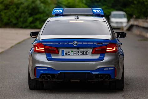 BMW M5 Takes on the Look of a Police Car with Livery and Lights