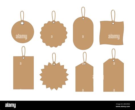 Set of blank paper price tags. Design elemets Stock Vector Image & Art ...