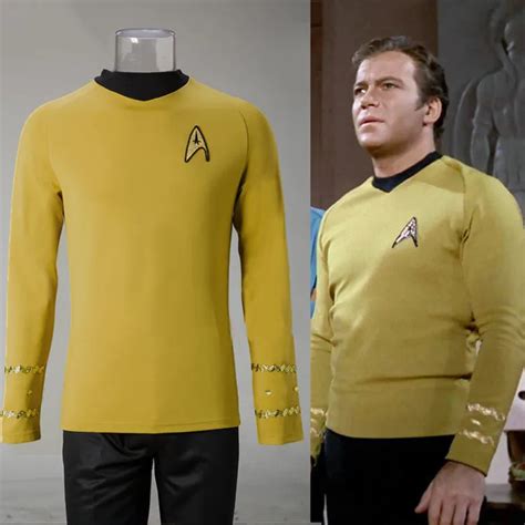 Cosplay Star Trek TOS The Original Series Kirk Shirt Uniform Costume ...