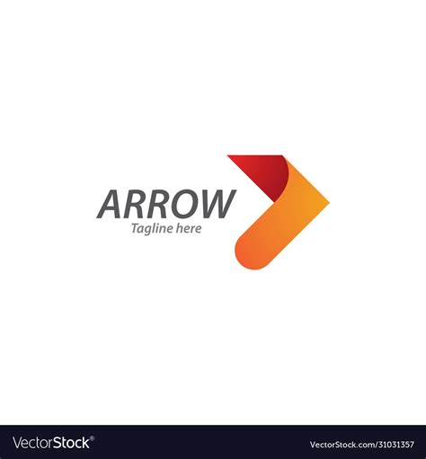 Arrow logo design Royalty Free Vector Image - VectorStock