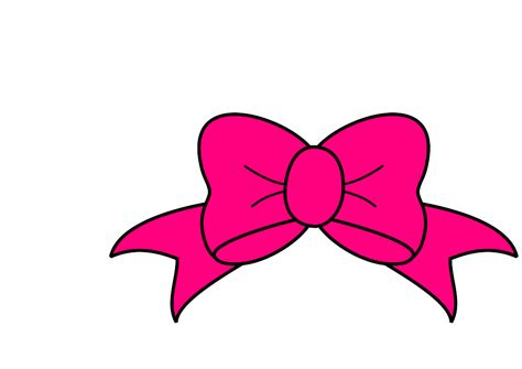 Hot Pink Bow Clip Art at Clker.com - vector clip art online, royalty ...