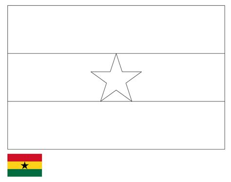 Ghana Flag Printable