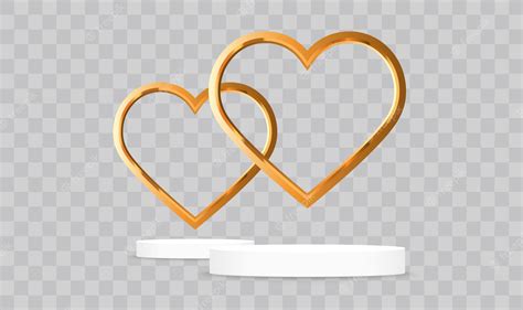 Premium Vector | Gold heart element design vector illustration