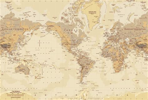 Antique World Map Wallpaper - WallpaperSafari