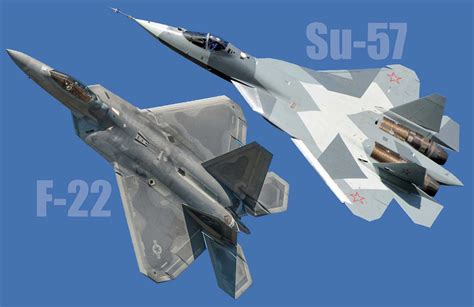 Sukhoi su 57 vs f 22 raptor - lanetafreaks