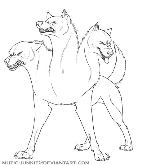 Cerberus Coloring Pages