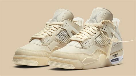 Jordan Air Retro 4 Sail Off-White - nimfomane.com