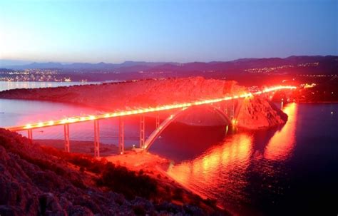 Krk Bridge Spectacularly Lit Up to Mark Victory Day | Croatia Week