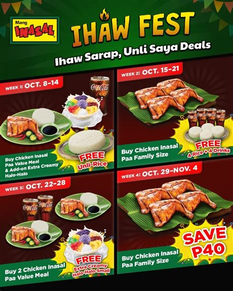 Mang Inasal celebrates nationwide "Ihaw Fest" this October - Punto ...