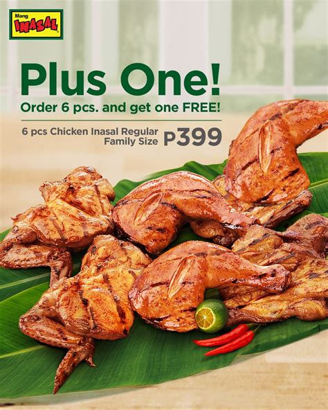 Mang Inasal PLUS ONE Chicken Promo - October 1 to 15, 2020 ONLY