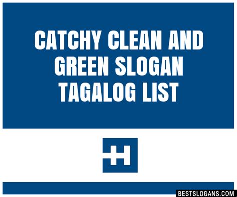 30+ Catchy Clean And Green Tagalog Slogans List, Taglines, Phrases ...