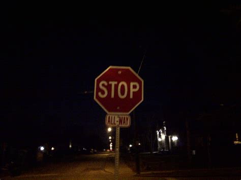 Stop Sign Night Time Toronto | A stop sign. Night time. Toro… | Flickr ...