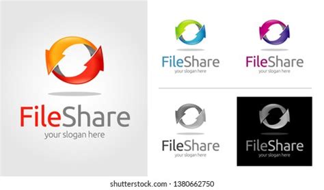 Sharing Logo Template Set Stock Vector (Royalty Free) 1380662750 ...