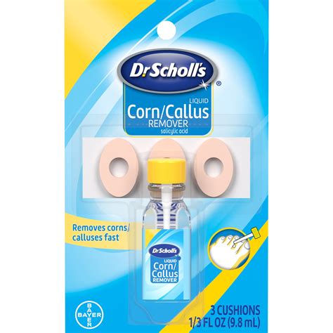 Dr. Scholl's Corn/Callus Remover Liquid 0.33 oz. - Walmart.com ...