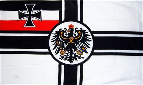 GERMAN IMPERIAL FLAG WITH CREST WORLD WAR 1 WW1 WWI GERMANY SOMME YPRES ...