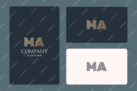 Premium Vector | Ma logo design template