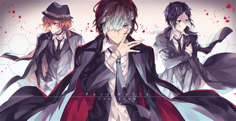 Wallpaper : Bungou Stray Dogs, anime boys, Dazai Osamu, Nakahara Ch ya ...