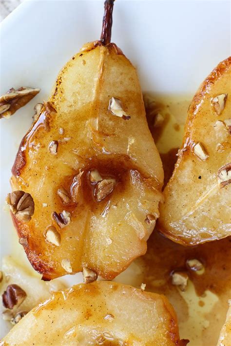 Easy and delicious Simple Baked Pears with Maple Syrup recipe! It's on ...