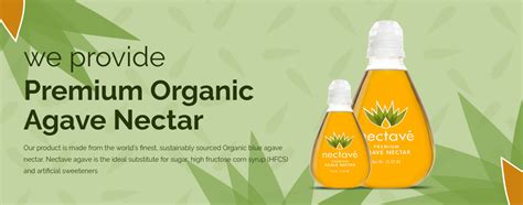 What are the nutrition facts for agave nectar?