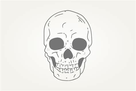 Ghost Skull Hand Draw Illustration Graphic by Blazybone · Creative Fabrica