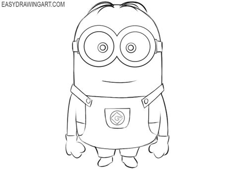 How To Draw A Minion Step By Step Easy