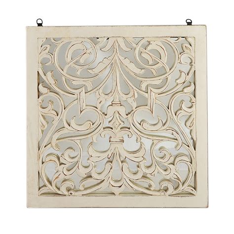 Fretwork Wall art - White Paisley – Summer Rain Store