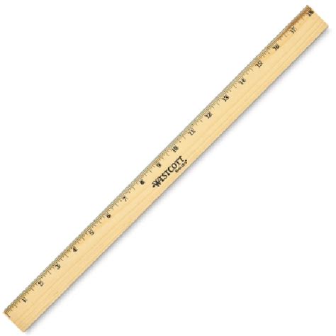 Westcott Metal Edge Wood Ruler - 18" - GBE Packaging Supplies ...