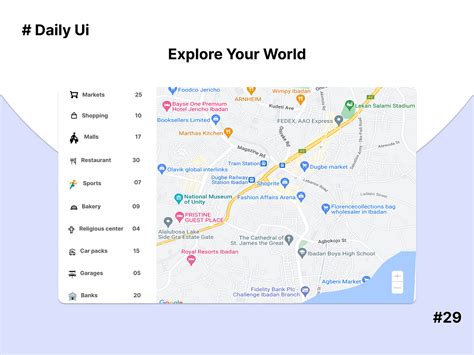 Map UI Design by Olaide Aderoju on Dribbble