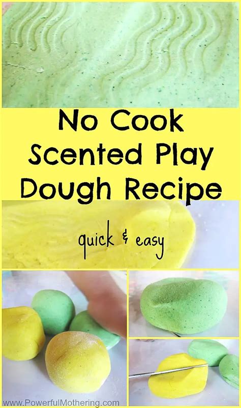 No Cook Scented Play Dough Recipe