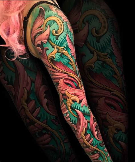 Filigree Organic Tattoo Sleeve | Best Tattoo Ideas Gallery