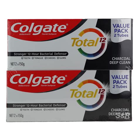 Colgate Total Charcoal Deep Clean Toothpaste (150g x 4pcs)