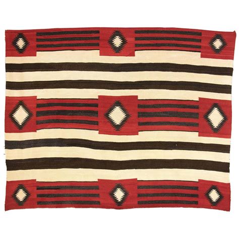 Vintage Navajo Rug, Chief's Blanket Revival, circa 1930 at 1stDibs