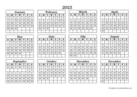 Free Printable 2023 Monthly Calendar With Holidays 2022