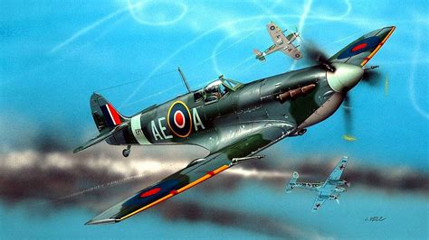 Supermarine Spitfire HD Wallpaper: A Military Legend in Flight